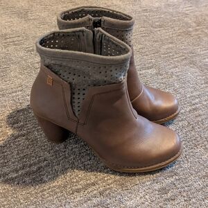 El Naturalista Colibri N495 Light Brown Leather Suede Ankle Boots 40